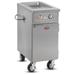 FWE HLC-1W6-7H-7-DRN Handy Line 18 1/2" Hot Food Table w/ (1) Well & Enclosed Base, 120v, Silver