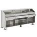 FWE SCB-8 Mobile Bar w/ Shut-Off Drain, Convectional Beverage Service , 96" L, Stainless, Silver