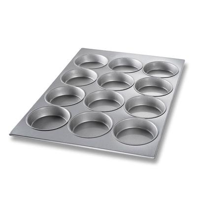 Chicago Metallic 45355 Muffin/Mini Cake Pan, Makes (12) 5 1/4" Cakes, AMERICOAT Glazed 26 ga Aluminized Steel