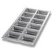 Chicago Metallic 45755 Mini Loaf Pan, Makes (12) 3 7/8" x 2 1/2" Loaves, AMERICOAT Glazed 26 ga Aluminized Steel, Silver