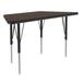 Correll A2448-TRP-01-09-09 Activity Table w/ 1 1/4" High Pressure Top, 48"W x 24"D, Walnut, Brown