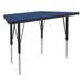 Correll A2448-TRP-37-09-09 Activity Table w/ 1 1/4" High Pressure Top, 48"W x 24"D, Blue