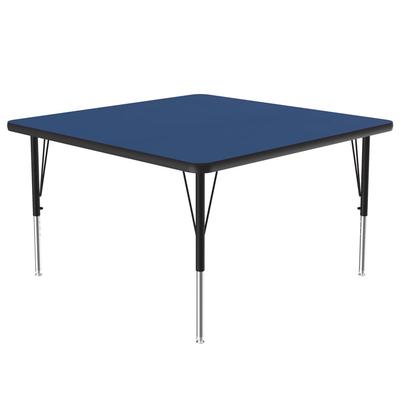 Correll A3636-SQ-37-09-09 36" Square Activity Table w/ 1 1/4" High Pressure Top, Blue