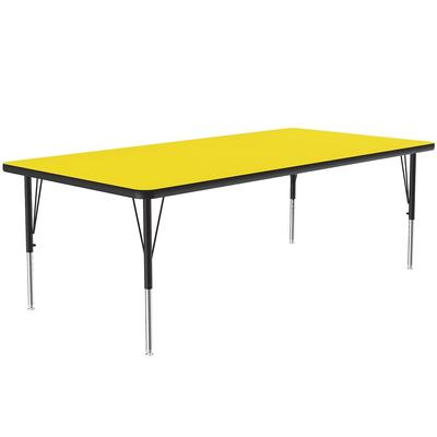 Correll A3672-REC-38-09-09 Activity Table w/ 1 1/4" High Pressure Top, 72"W x 36"D, Yellow