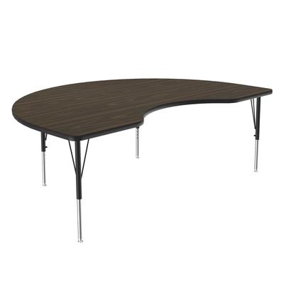 Correll A4872-KID-01-09-09 Activity Table w/ 1 1/4" High Pressure Top, 72"W x 48"D, Walnut, Brown