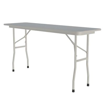 Correll CF1872PX-15 72" Rectangular Folding Table w/ Gray Granite Top, 29"H