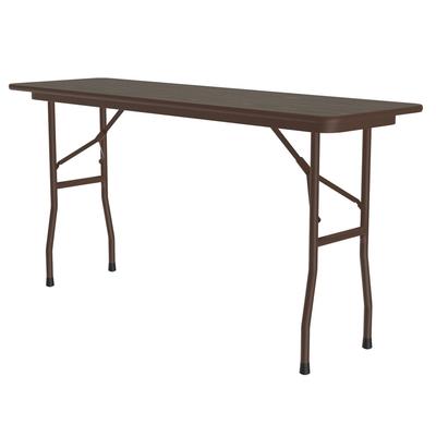 Correll CF1896PX-01 96" Rectangular Folding Table w/ Walnut Top, 29"H