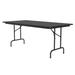 Correll CF3696M 07 96" Rectangular Folding Table w/ Black Granite Melamine Top, 29"H