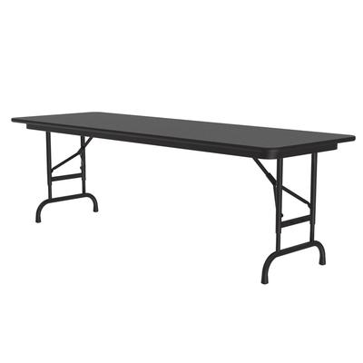 Correll CFA2460PX 07 60" Rectangular Folding Table w/ Black Granite Top, 32"H