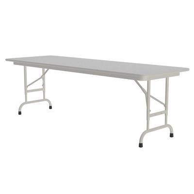 Correll CFA2472M-15 72" Rectangular Folding Table w/ Gray Granite Melamine Top, 32"H