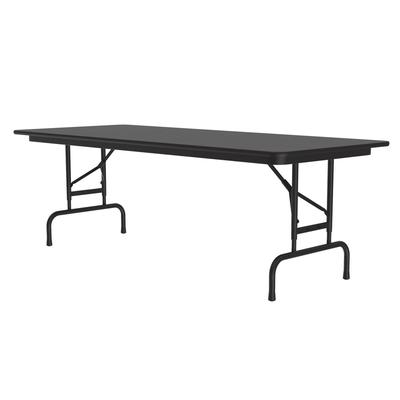 Correll CFA3060M-07 60" Rectangular Folding Table w/ Black Granite Melamine Top, 29"H