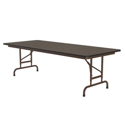 Correll CFA3072PX-01 72" Rectangular Folding Table w/ Walnut Top, 32"H