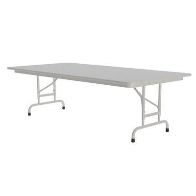 Correll CFA3672M 15 72" Rectangular Folding Table w/ Gray Granite Melamine Top, 32"H