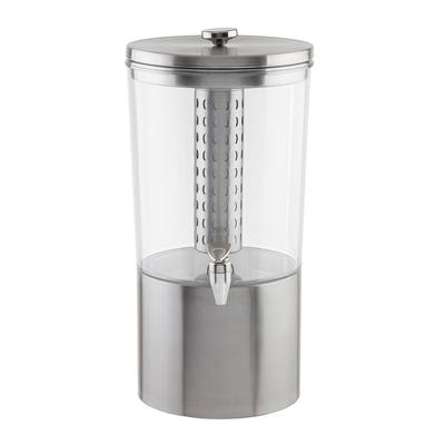 Tablecraft 10450 2 1/2 gal Beverage Dispenser - Plastic Container, Stainless Steel Base, Silver