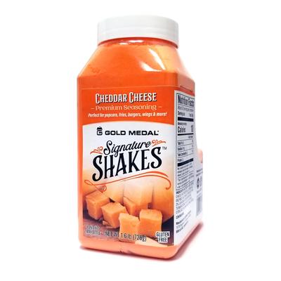 Gold Medal 2366S (4) 18-oz. Jars Cheddar Cheese Signature Shakes Flavoring Mix