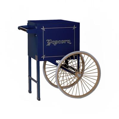 Gold Medal 2659NB Popcorn Cart w/ 2 Spoke Wheels, Navy Blue