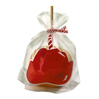 Gold Medal 4007 Satchel Bottom Candy Apple Bags, 1, 000/Case, Clear