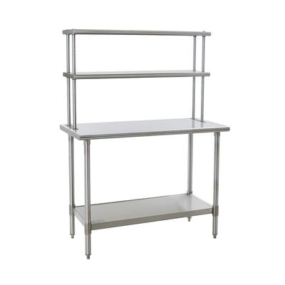 Eagle Group 411260 60" Table-Mount Double Overshelf, Stainless Steel