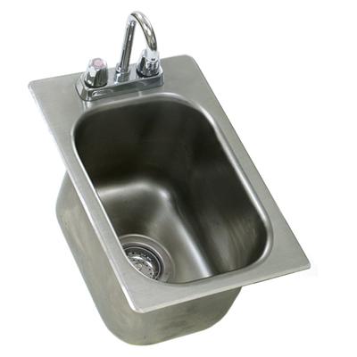 Eagle Group SR12-14-9.5-1 1 Compartment Drop-in Sink - 12" x 14", Drain Included, Stainless Steel