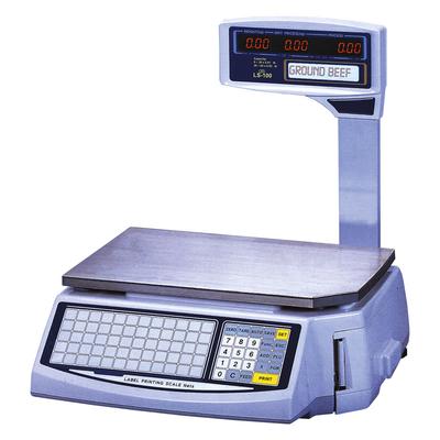 Skyfood LS-100 60 lb Dual Range Printing Price Computing Scale w/ 1000 PLU Memory, Stainless Steel