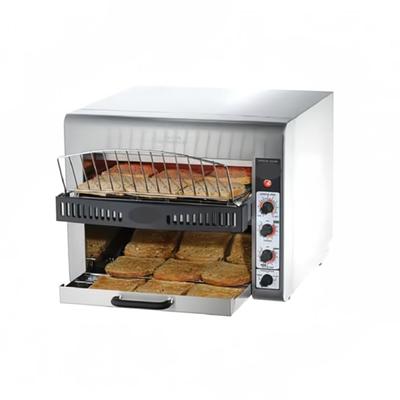 DoughXpress DXP-CT450 Conveyor Toaster - 500 Slices/hr w/ 11 4/5" Belt, 220v/1ph, Stainless Steel