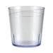 GET 6610-1-6-CL 10 oz Clear Textured Plastic Juice Tumbler