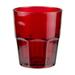 GET 9912-1-R 12 oz Red Plastic Double Rocks Tumbler