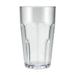 GET 9921-1-CL Bahama 20 oz Clear Pebbled Plastic Tumbler