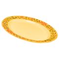 GET OP-621-VN 21" x 15" Oval Venetian Platter - Melamine, Yellow, 1 doz/case