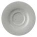 GET PP1944900324 6 1/2" Round Cosmos Moon Tea/Bouillon Saucer - Porcelain, Speckled Gray