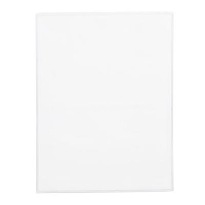 Risch 100 5.5X14 Single Pocket Vinyl Menu Cover, 5 1/2"W x 14"H, Clear