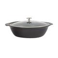 Spring USA 8258-8/24 2 1/4 qt Casserole Pan w/ Cover - Induction Ready, Aluminum/Ceramic, Titanium, Silver