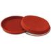Louis Tellier SFT426 10 1/4" Flan Mold - 1 1/4"H, Silicone, Red