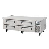 Migali C-CB72-HC 72 2/5" Chef Base w/ (4) Drawers - 115v, Silver