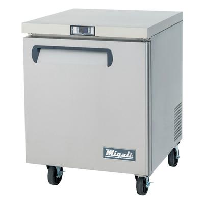 Migali C-U27F-HC 27 1/2" W Undercounter Freezer w/ 1 Section & 1 Door, 115v, Silver