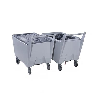 ITV Ice Makers EC-250 247 lb EASY KARTS Insulated Mobile Ice Caddy - Polyethylene, Gray, 247 lb Capacity
