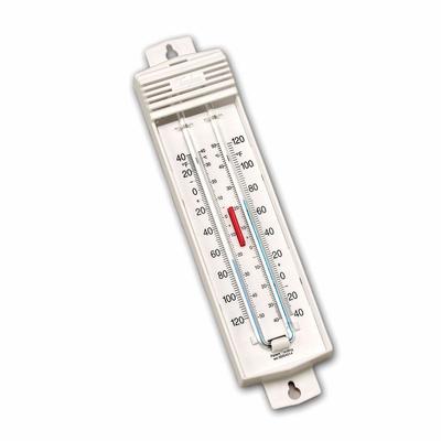 Taylor 5460 Permacolor-Filled Thermometer, Push-Bu...