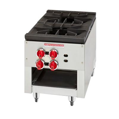 American Range ARSP-18-2 LP 2 Burner Stock Pot Range, Liquid Propane, Stainless Steel, Gas Type: LP
