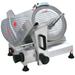 Omcan 19068 Manual Food Commercial Slicer w/ 12" Blade - Belt Driven, 1/3 hp, 110v, Chrome