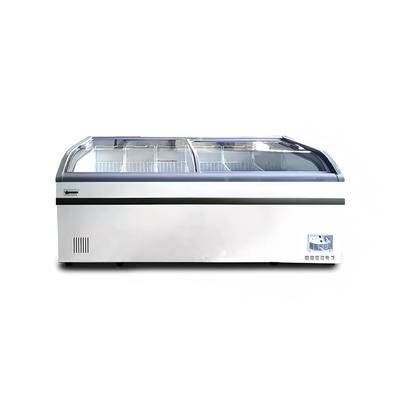 Omcan 37815 78 3/4" Mobile Ice Cream Freezer w/ 7 Baskets - White, 110v