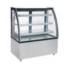 Omcan 44502 48" Full Service Bakery Display Case w/ Curved Glass - (4) Levels, 110v, Silver
