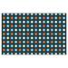 Accuform Signs LPM126X Disposable Work Mat w/ Adhesive Backing - 12 1/2" x 19 1/2", Plastic, Red & Blue Polka Dots, Multi-Colored
