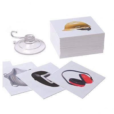Accuform Signs PPE238 Replacement PPE Card Inserts for PPE-ID Chart, 2" x 2.5", 56 Images, Multi-Colored