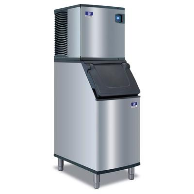 Manitowoc IYT0420A/D420 460 lb Indigo NXT Half Cube Commercial Ice Machine w/ Bin - 383 lb Storage, Air Cooled, 115v, 460 lb Daily Production, 383-lb. Storage