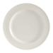 Tuxton AMU-004 8 1/8" Round Modena Plate - Ceramic, Pearl White