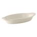 Tuxton BEN-150 17 oz. Oval, DuraTuxÂ© Welsh Rarebit - Ceramic, American White/Eggshell, 12/Case