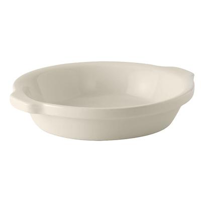 Tuxton BEN-2003 20 oz. DuraTuxÂ© Au Gratin Dish - Ceramic, American White/Eggshell