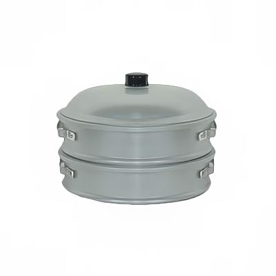 Thunder Group ALST013 19 1/2" Round Chinese Steamer Set, Aluminum, Silver