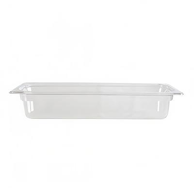 Thunder Group PLPA8124L 4"D Half Size Long Food Pan, Clear