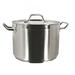 Thunder Group SLSPS4016 16 qt Stainless Steel Stock Pot w/ Cover - Induction Ready